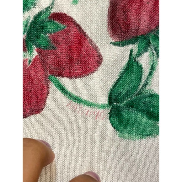 90s Lee Strawberry Sweatshirt size M - Picture 3 of 5